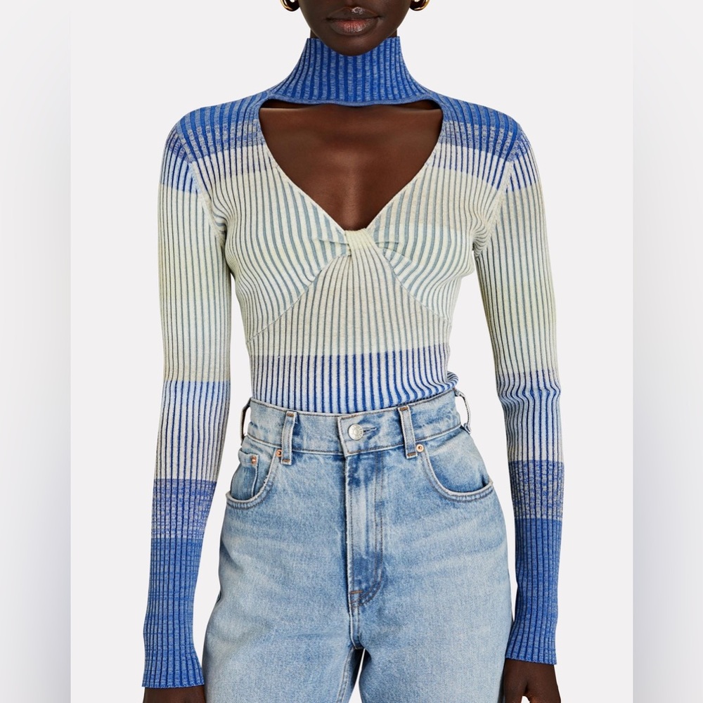 Jonathan Simkhai Kat Space Dye Cutout Sweater